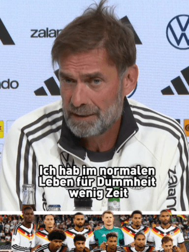 "Dummheit!" Rassistische Kommentare gegen die deutsche Nationalmannschaft? Jürgen Klopp zeigt klare Kante! 💪 #DFB #fyp #Klopp #Rassismus