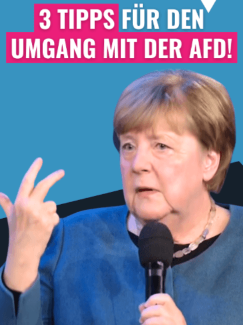 Angela Merkel spricht auf der re:publica 2026 Klartext: Statt sich ständig über die AfD zu definieren, sollten andere Parteien lauter und klarer sagen, was sie den Menschen anbieten können. Sie gibt drei Tipps für den Umgang mit der AfD: 🤝 Kompromisse eingehen – Denn wer in einer Demokratie mitbestimmen will, kann nicht erwarten zu 100% das zu bekommen was er will. Man muss kompromissbereit sein. 📊 Fakten statt Stimmungen – Stimmungen sind real und zulässig, aber sie dürfen Fakten nicht ersetzen. 🇩🇪 Jeder Staatsbürger ist Teil des Volkes – Wir dürfen der AfD nicht die Definition des “Deutschseins” überlassen. Jeder deutsche Staatsbürger gehört zum deutschen Volk, mit allen Rechten und Pflichten.